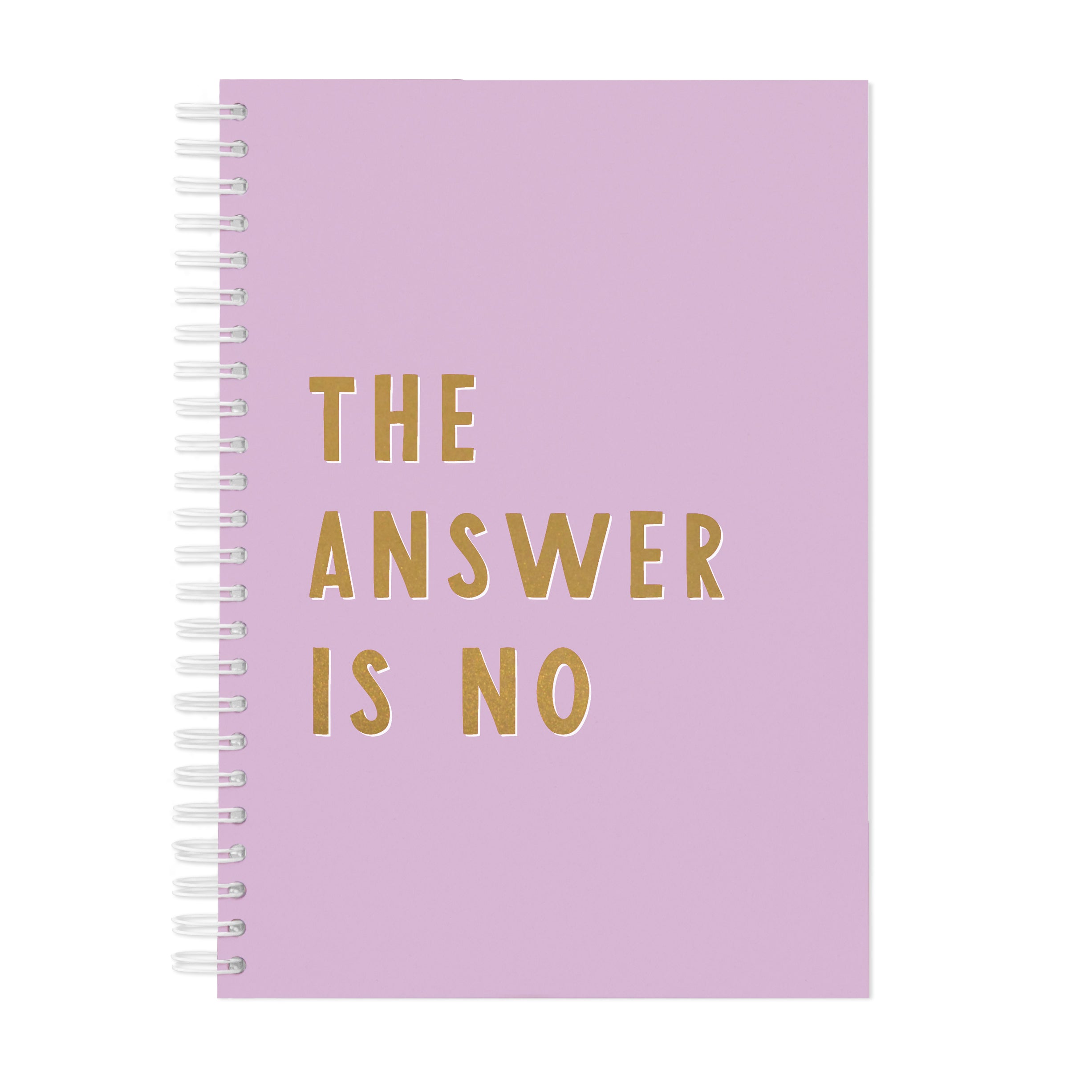 Answer Notebook The Answer Is No Notebook - 3 Colours Available – Manta Makes