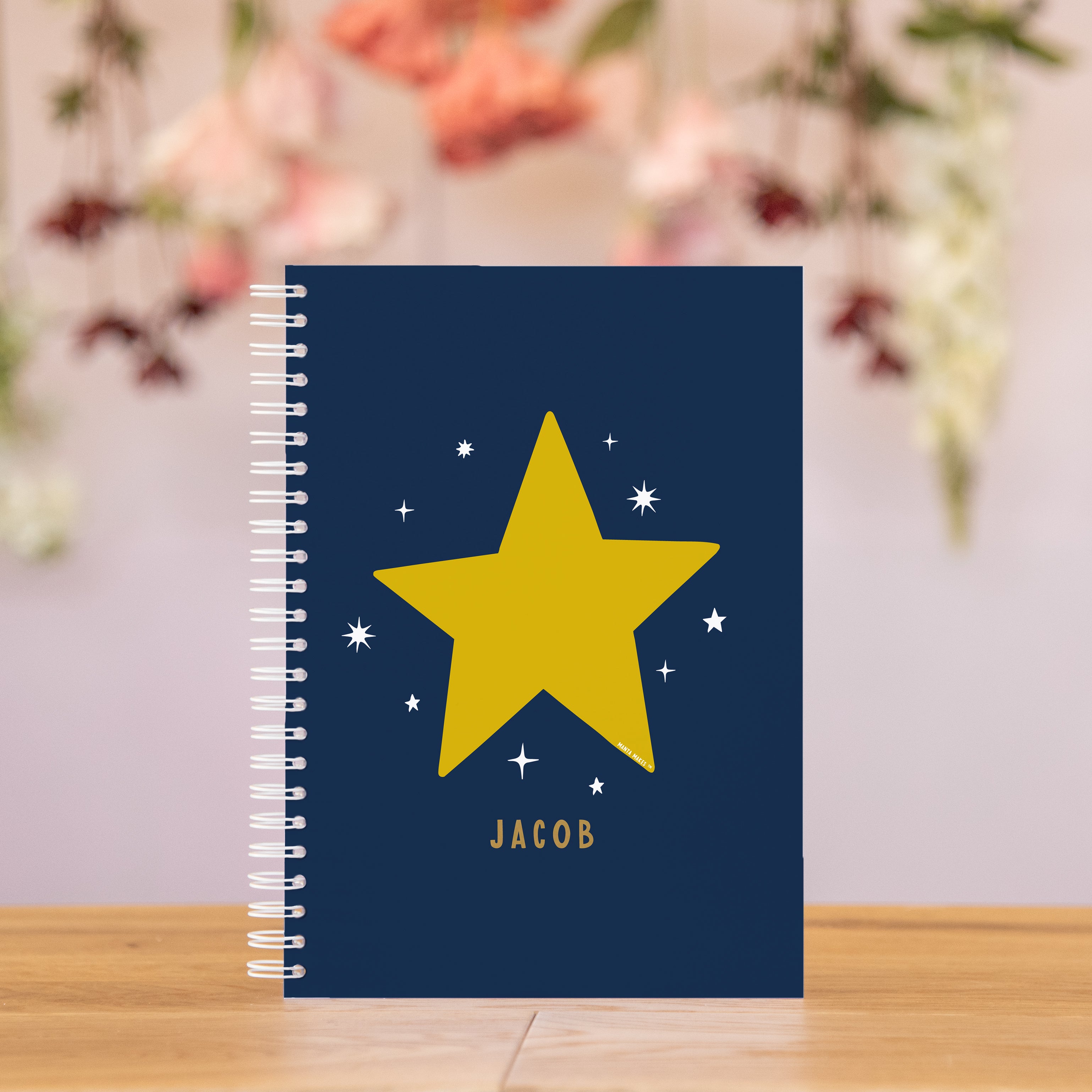 Star Notebook Design Personalised Teacher Notebook - Star & Rainbow Designs – Manta Makes