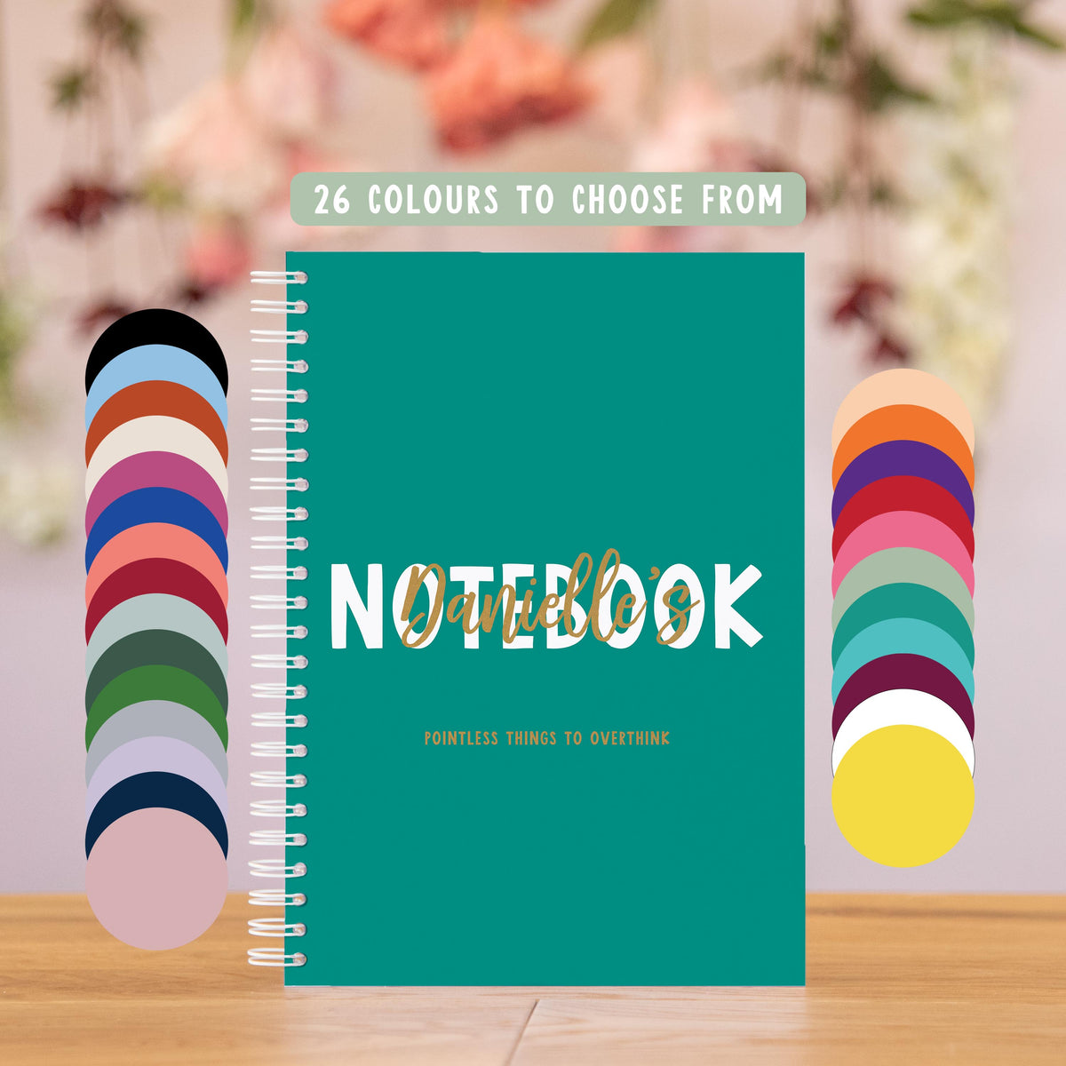Notebook Color Paperback Personalised Coloured Notebook - 26 Colours Avaliable – Manta ...